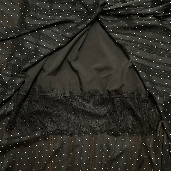 NWT Anthropologie Sachin + Babi Black Polka Dot Halter Midi lace detail Dress 12 - Picture 12 of 15